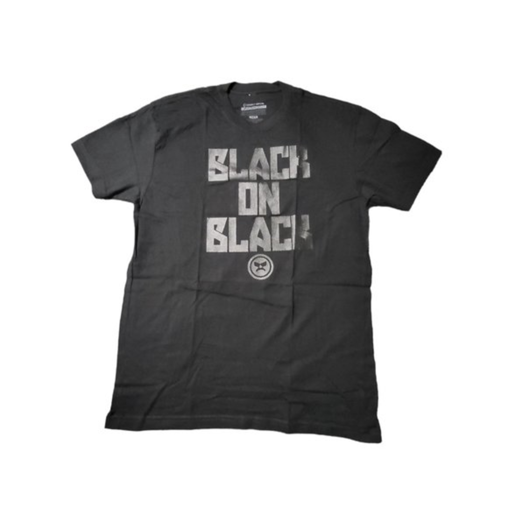 Men's Black On Black Dr. Disrespect Essential Short Sleeves Crewneck T-shirt